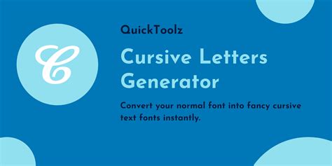 cursive generator.